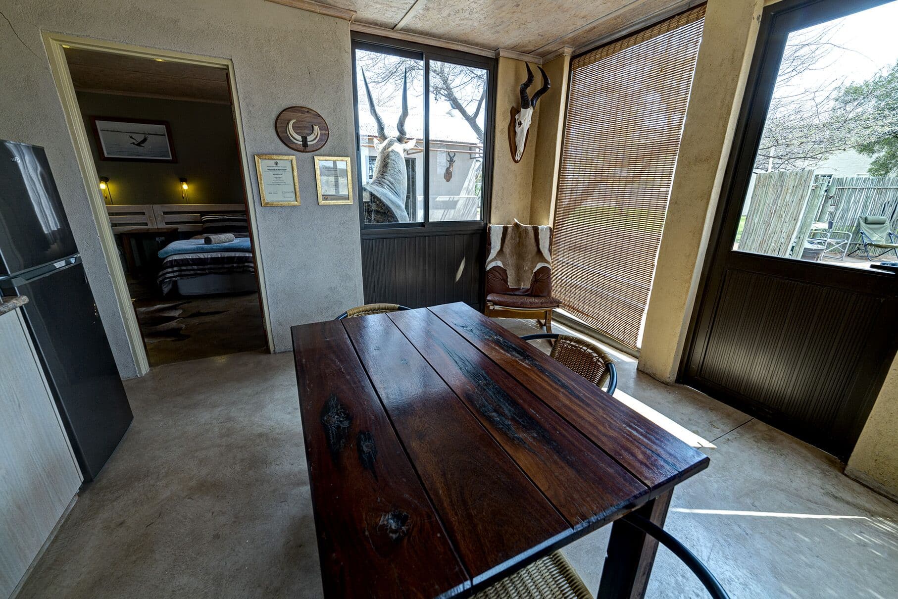 Guest kitchen and dining table